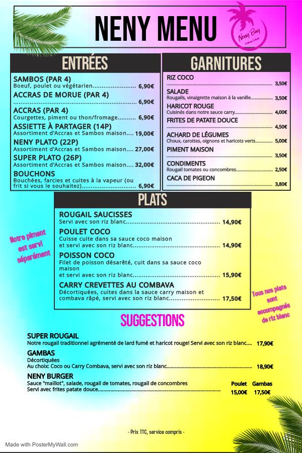 NENY BAY, Cuisine Créole - Menu Image 1